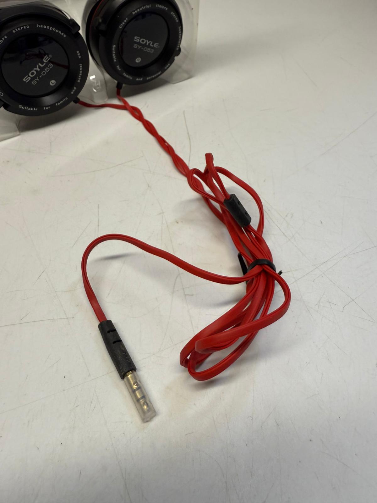 Słuchawki przewodowe nauszne SOYLE SY-053 – stereo, 3.5 mm, czarne