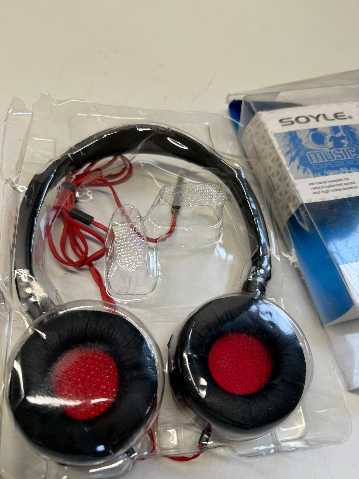 Słuchawki przewodowe nauszne SOYLE SY-053 – stereo, 3.5 mm, czarne