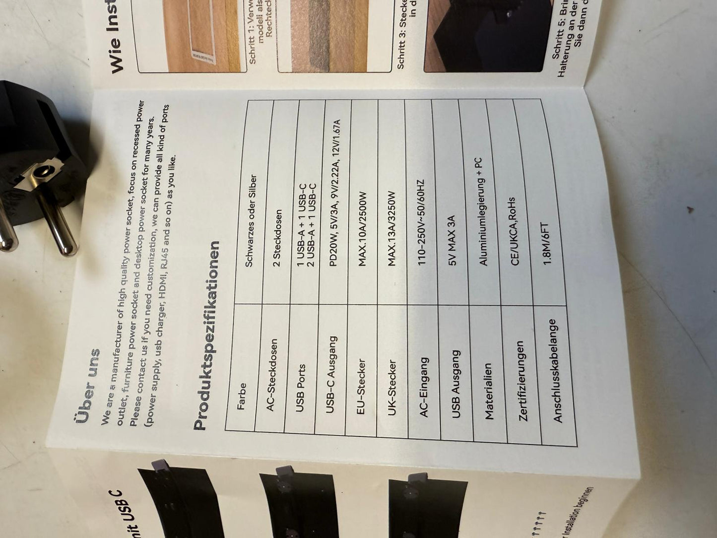 Listwa zasilającą do zabudowy w meblach-model GS201