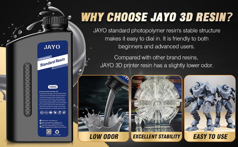 JAYO Standard Resin 1KGx2 – Fotopolimerowa Żywica do Druku 3D