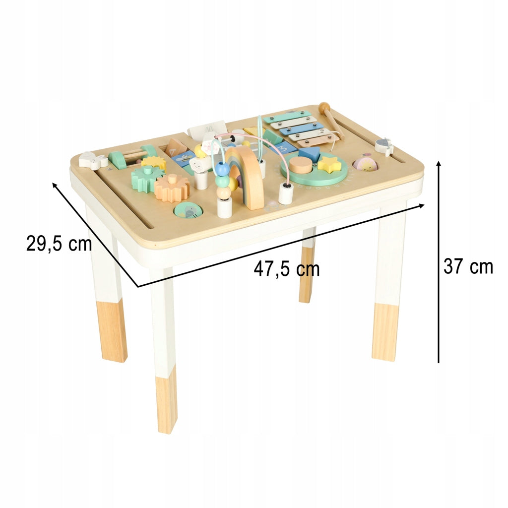 Lulilo Stolik manipulacyjny edukacyjny montessori kolorowy