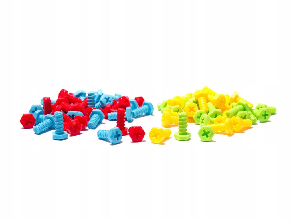 Puzzle Klocki w walizce 6w1+ wkrętarka 261 el.