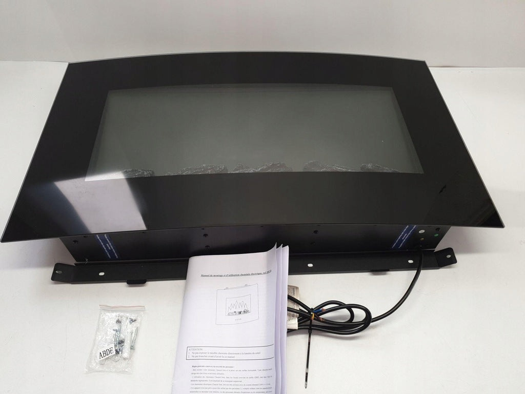 KOMINEK ŚCIENNY Z FUNKCJĄ GRZEWCZĄ ELEKTRYCZNY CZARNY 2000 W 1 X 1 X 1 CM
