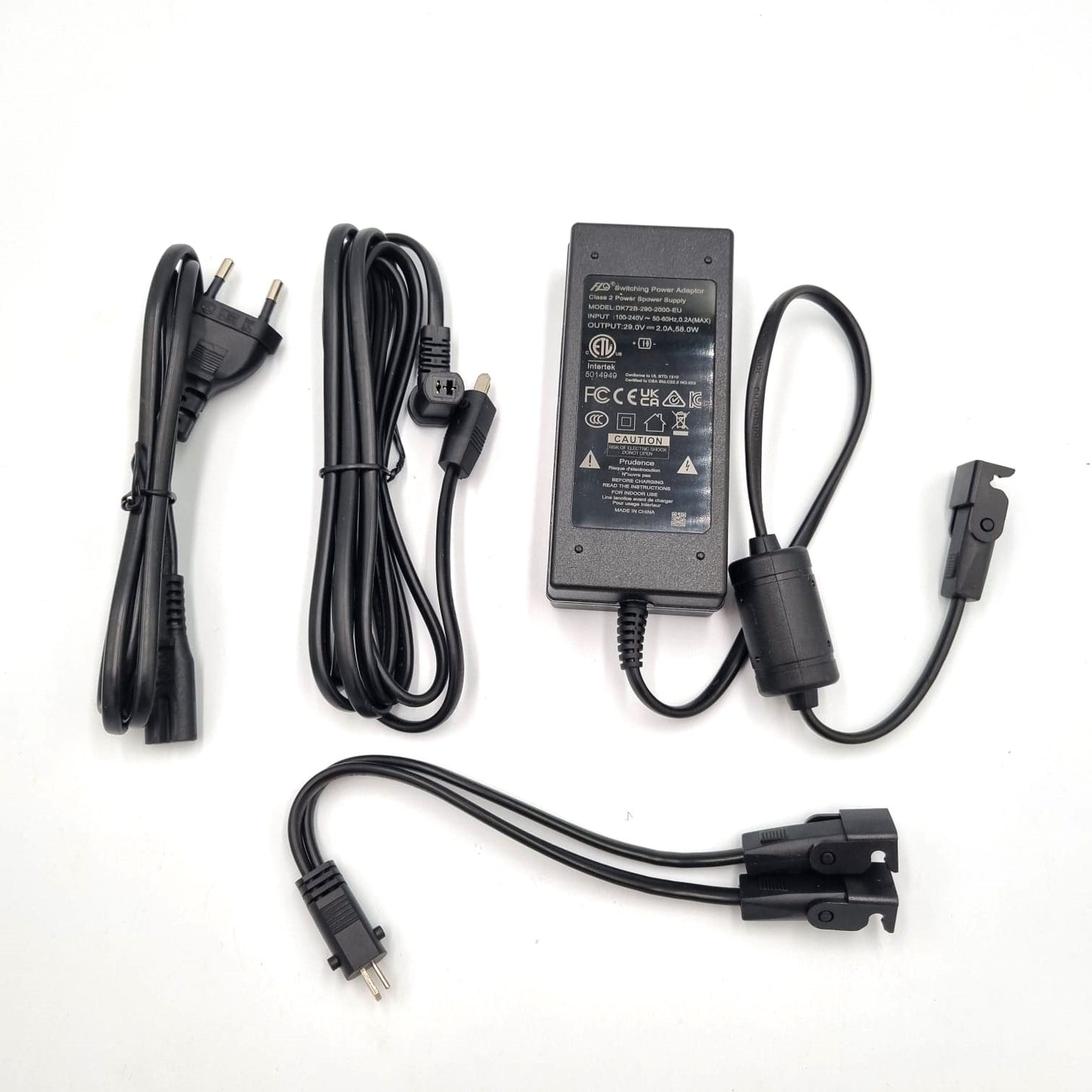 Zasilacz sieciowy 29V 2A 58W z kablami FLO DK72B-290-2000-EU