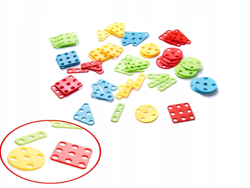 Puzzle Klocki w walizce 6w1+ wkrętarka 261 el.