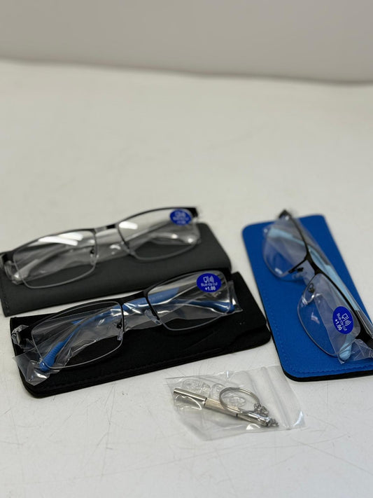 3X Okulary do czytania +1.00 z filtrem Blue Ray Cut – antyrefleksyjne