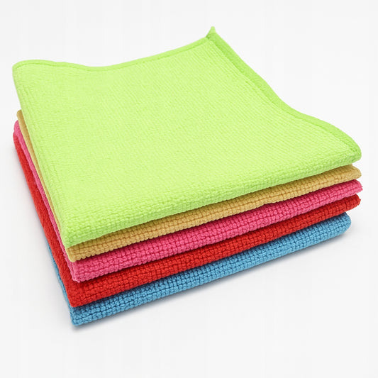 Kolorowe ściereczki ręcznik z mikrofibry zestaw 5 szt ściereczek 30x30 cm