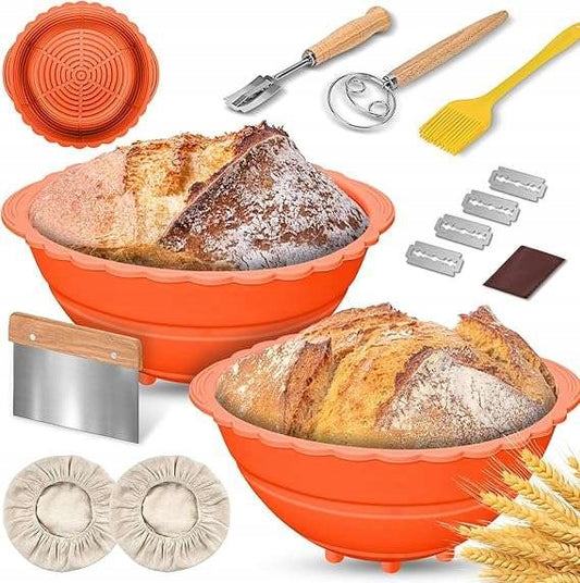 Foremki silikonowe zestaw do fermentacji wyrastania pieczenia chleba 2szt