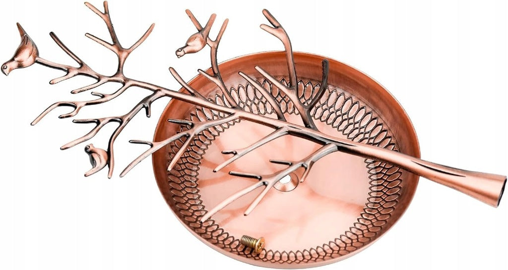 Stojak na biżuterię ekspozytor organizer metalowy Kształt drzewo 30cm
