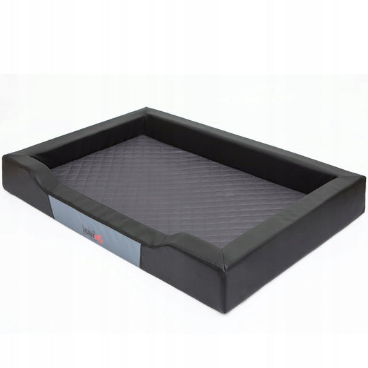 HOBBYDOG LEGOWISKO DELUXE CZARNOGRAFITOWE XXL