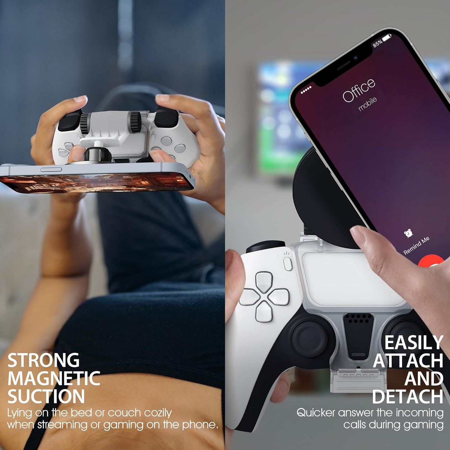 Uchwyt na telefon do pada DualSense / DualShock – regulowany