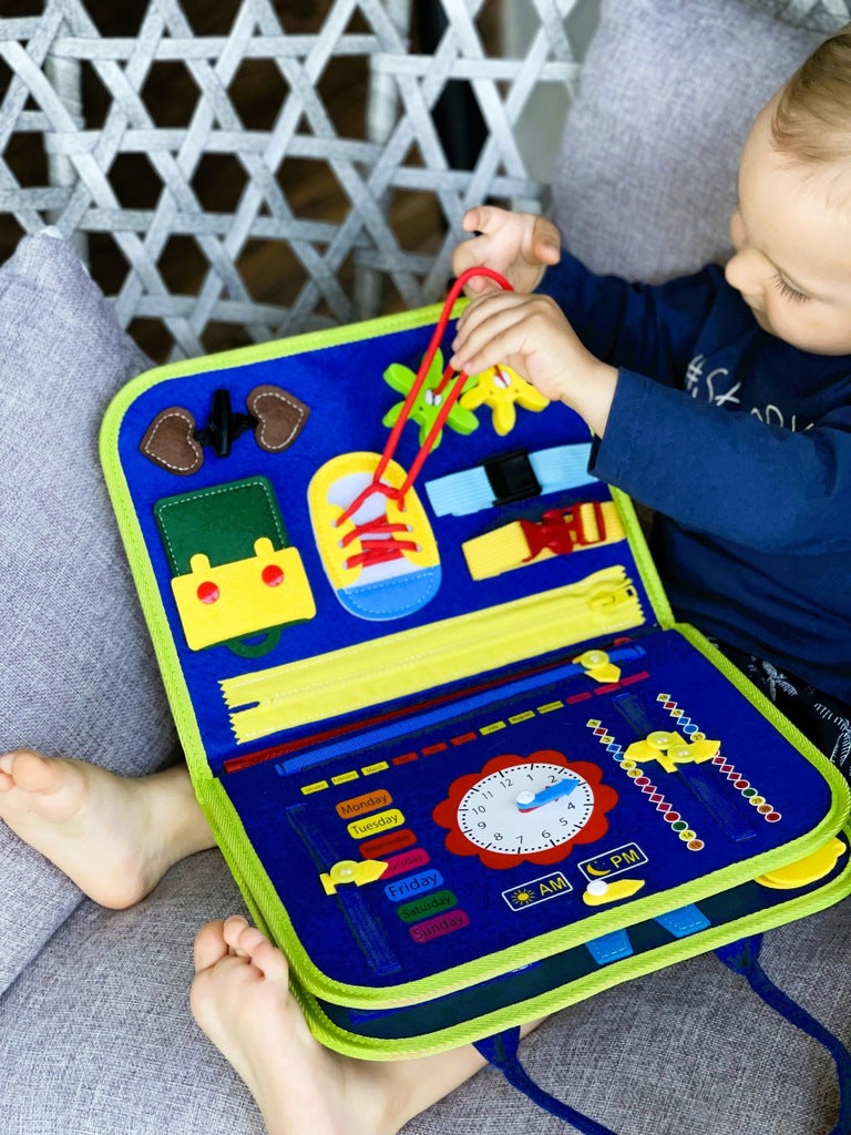TABLICA MANIPULACYJNA SENSORYCZNA MONTESSORI XXL TABLICA EDUKACYJNA NAUKA