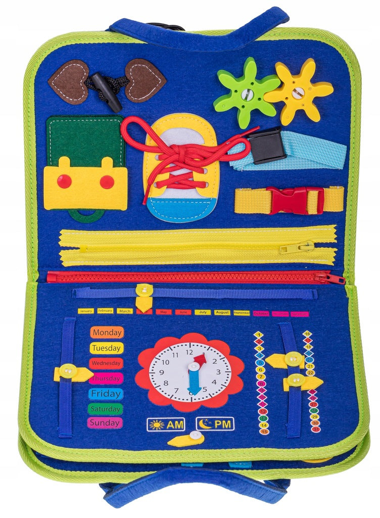 TABLICA MANIPULACYJNA SENSORYCZNA MONTESSORI XXL TABLICA EDUKACYJNA NAUKA