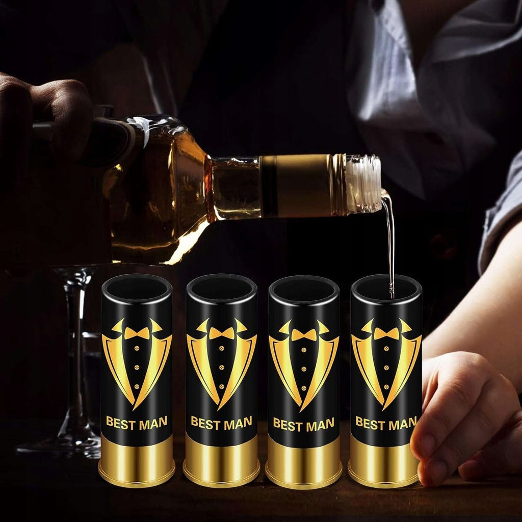 Kieliszki do wódki shotów nietłukące kształt łuski naboju 4 szt 45 ml